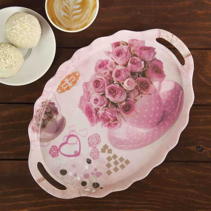 Поднос "Цветочный каприз", цвета МИКС