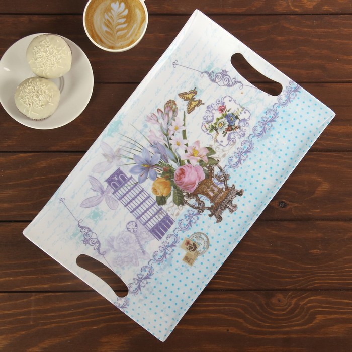 Поднос 38х23,5х3 см "Дыхание столицы", цвета МИКС