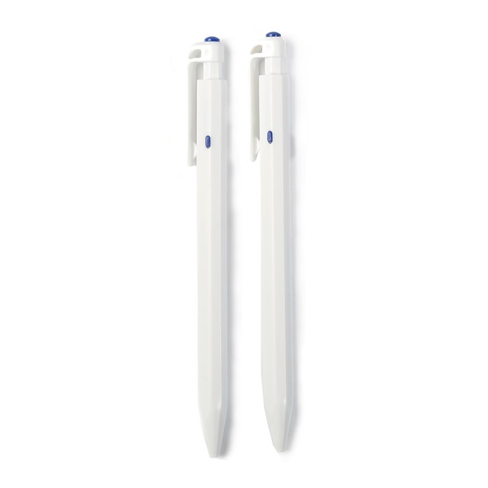 Ручка шариковая 0,7мм стержень синий корпус треугольный белый