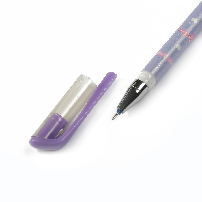 Ручка гелевая ПИШИ-СТИРАЙ 0,35мм стержень синий корпус с рисунком МИКС