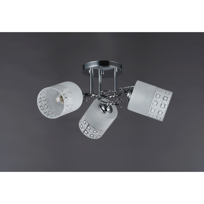 Люстра Valeria 3x60Вт Е27 хром 47x37x24см