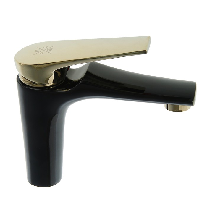 Смеситель для раковины RMS SL122BL-001F, однорычажный, не поворотный излив, хром/чёрный