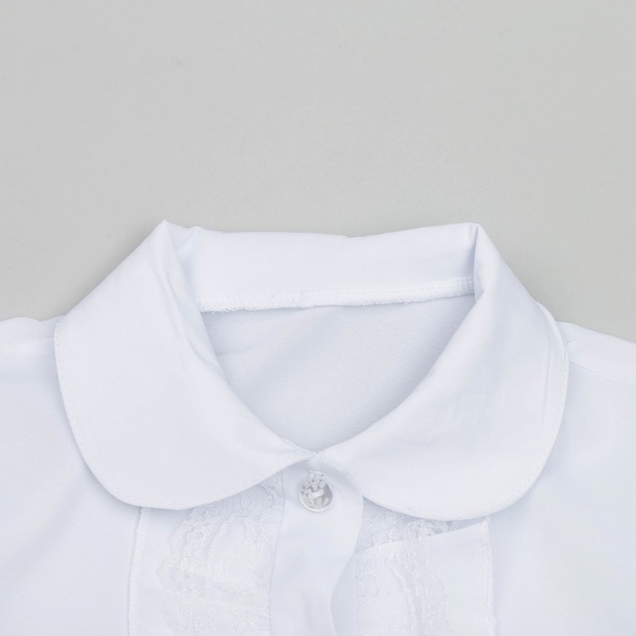 Блузка для девочки , рост 134-140 см, цвет белый