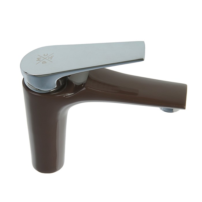 Смеситель для раковины RMS SL122BW-001F, однорычажный, не поворотный излив, коричневый/хром   357309
