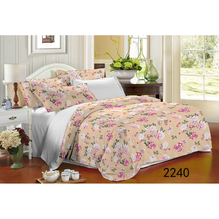 Постельное бельё 1,5 сп. Galla диз. 2240-8, 150х220 - 1шт,150х220 - 1шт, 70х70 - 2шт полисатин, 65 г/м