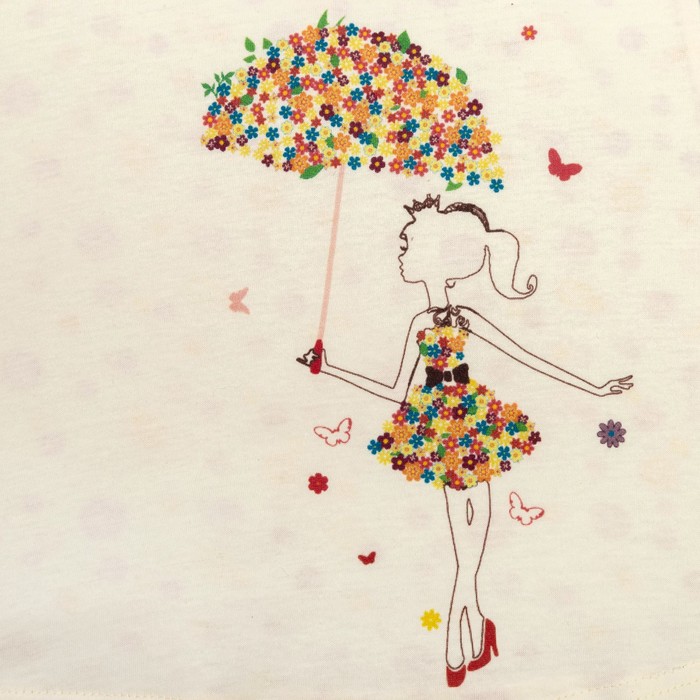 Сорочка для девочек, рост 98-104 (28) см, цвет бежевый