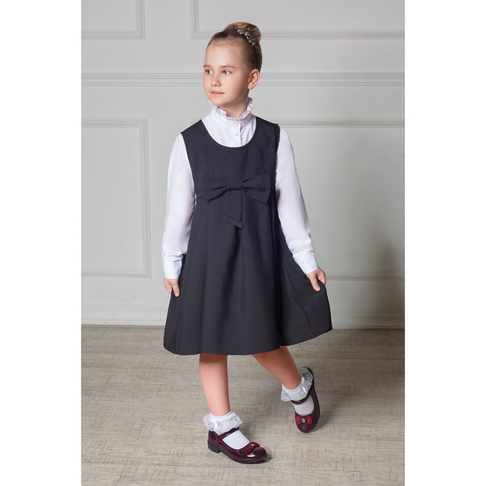 Блузка для девочки, рост 152 см, цвет белый