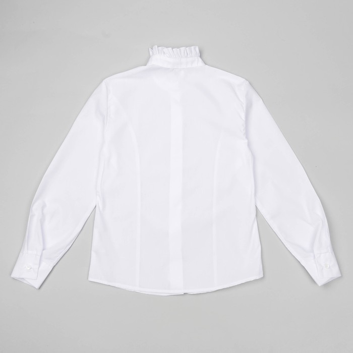 Блузка для девочки, рост 158 см, цвет белый