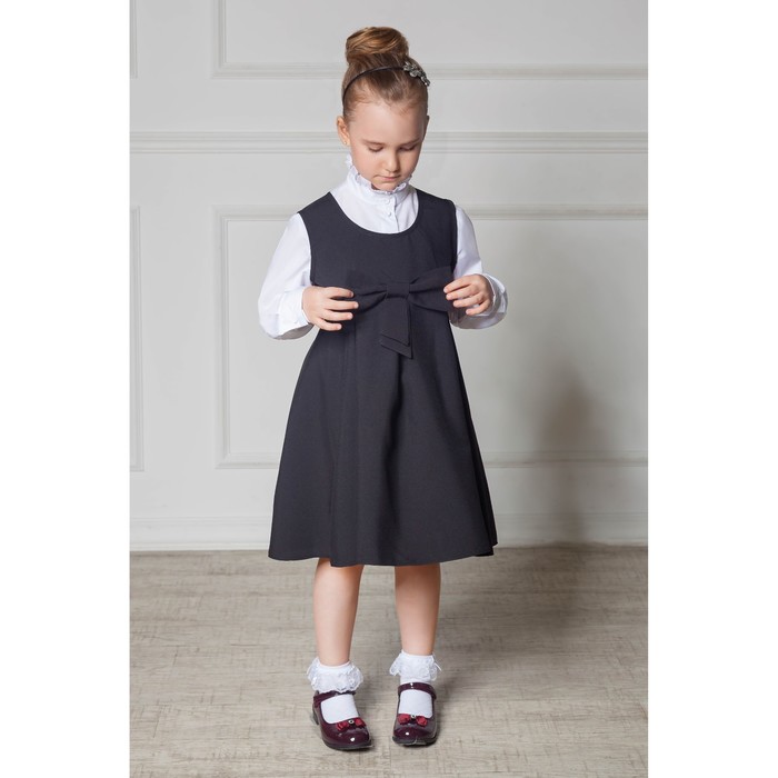 Блузка для девочки, рост 158 см, цвет белый