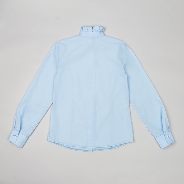 Блузка для девочки, рост 158 см, цвет голубой