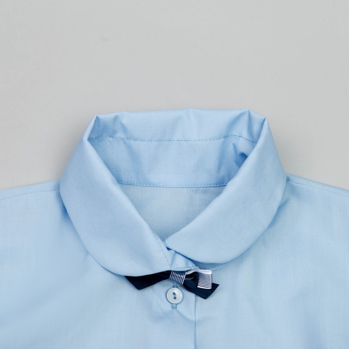 Блузка для девочки, рост 122 см, цвет голубой