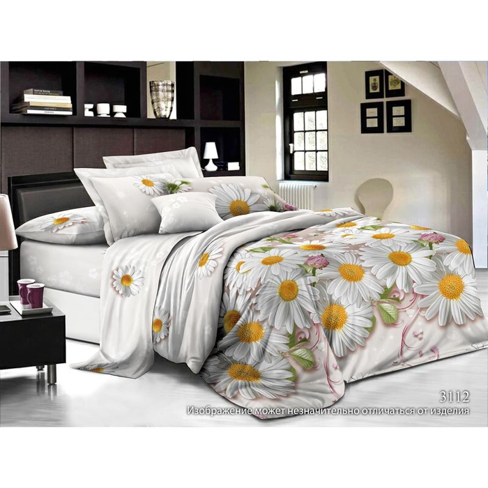 Постельное бельё евро Galla, 220х240 см, 200х220 см, 70х70 см - 2шт, полисатин, 65 г/м