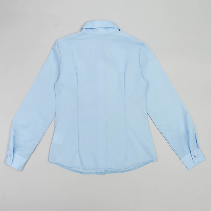 Блузка для девочки, рост 134 см, цвет голубой