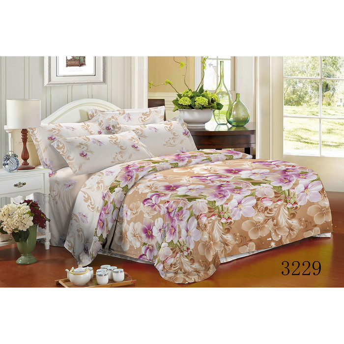 Постельное бельё евро Galla диз 3229, 220х240-1шт, 200х220-1шт, 70х70-2шт, 50х70-2шт полисатин, 65 г/м