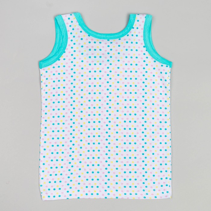 Майка для девочек, рост 140-146 (40) см, цвет голубой