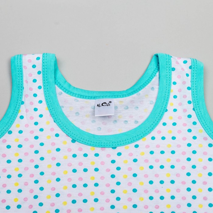 Майка для девочек, рост 140-146 (40) см, цвет голубой