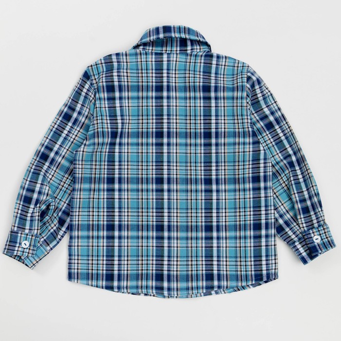 Сорочка для мальчика, рост 122 см, цвет голубой