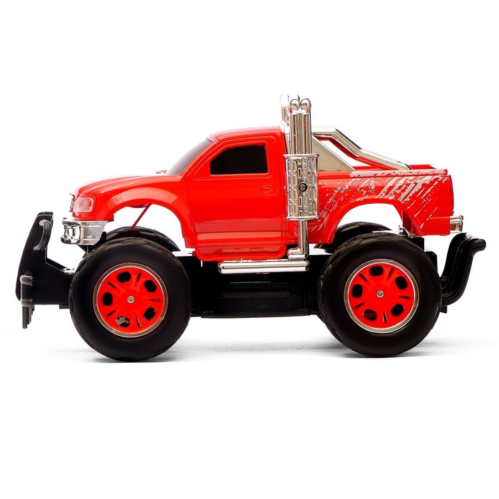 Машина радиоуправляемая "Биг-Фут", работает от батареек, свет