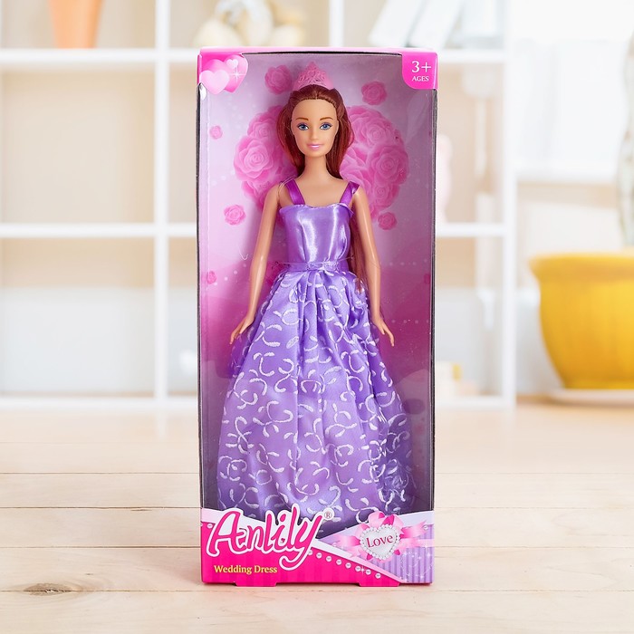 Кукла модель "Анлилу" в пышном платье, МИКС