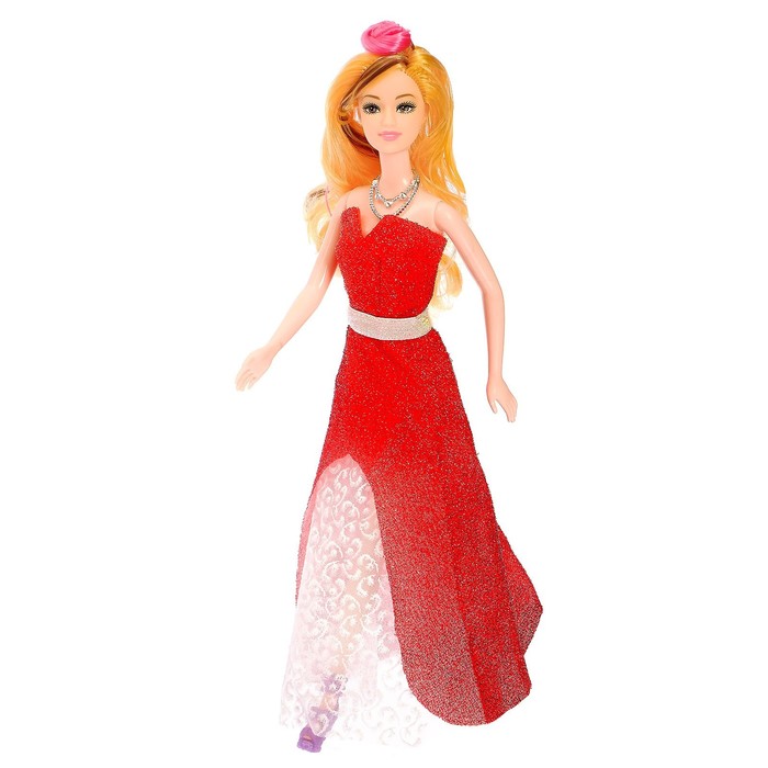 Кукла модель "Подружка невесты" в платье, МИКС