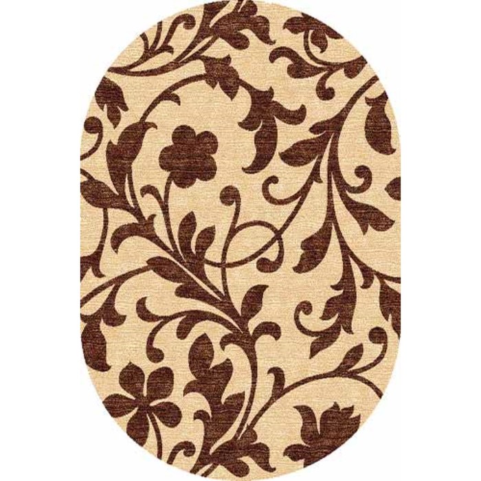 Ковёр БЦФ ПП LAGUNA d184, 2,5*3,5 м, овал, BEIGE