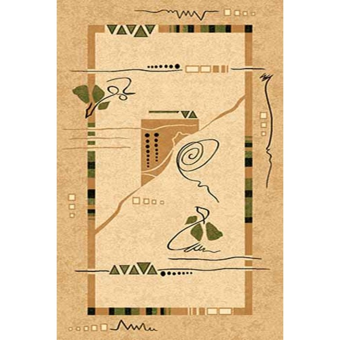 Ковёр Хит-Сет ПП VALENCIA 5305, 0,6*1,1 м, прямоугольный, CREAM