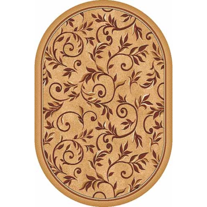 Ковёр БЦФ ПП LAGUNA d230, 1,5*1,9 м, овальный, BEIGE