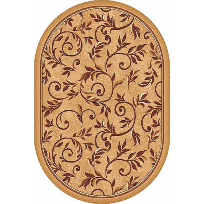 Ковёр БЦФ ПП LAGUNA d230, 2,5*4,5 м, овальный, BEIGE