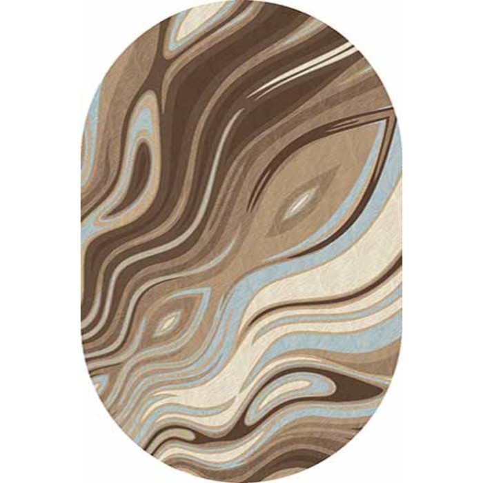 Ковёр Карвинг Хит-сет MEGA CARVING 1385, 0,8*1,5 м, овал, BEIGE