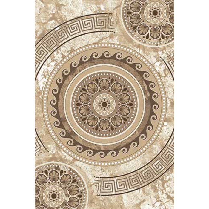 Ковёр Хит-Сет ПП VALENCIA DELUXE d300, 1,5*4 м, прямоугольный, CREAM-BROWN