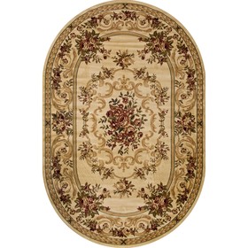 

Овальный ковёр Olympos d057, 100 х 300 см, цвет cream