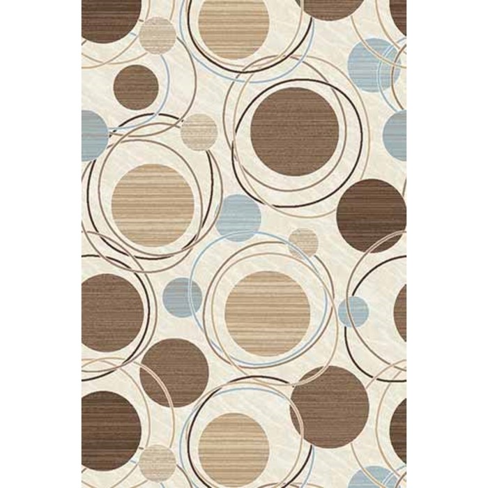 Ковёр Хит-Сет ПП VALENCIA DELUXE d301, 1,5*5 м, прямоугольный, CREAM-BROWN