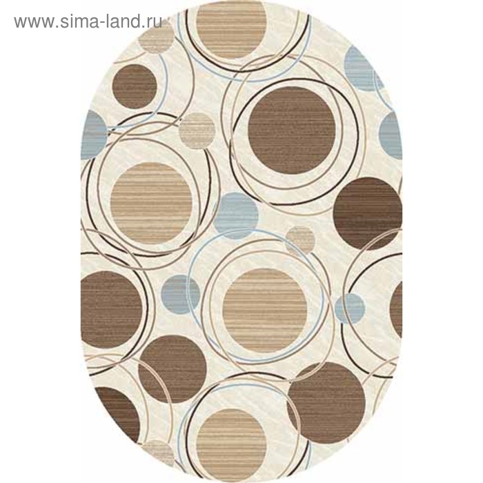 

Ковёр овальный Valencia Deluxe d301, размер 200 х 300 см, цвет cream-brown