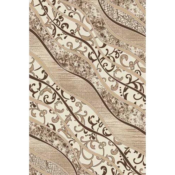 Ковёр Хит-Сет ПП VALENCIA DELUXE d329, 1,5*4 м, прямоугольный, CREAM-BROWN