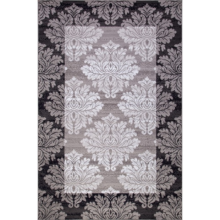 Ковёр БЦФ ПП SILVER d213, 0,6 х 1,1 м, прямоугольный, серый