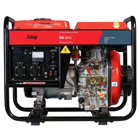 

Генератор Fubag DS 3600, дизель, 2х220В, 2.7 кВт, бак 12.5 л