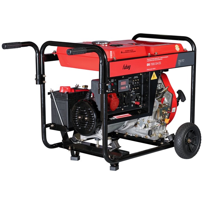 Генератор Fubag DS 7000 DA ES, дизель, 2х220В, 1х380В, 5 кВт, 7 кВА, бак 12.5л, электростарт 36126