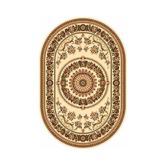 Ковер Heat-set DA VINCI 5246, 0,6*1,1 м, овал, CREAM