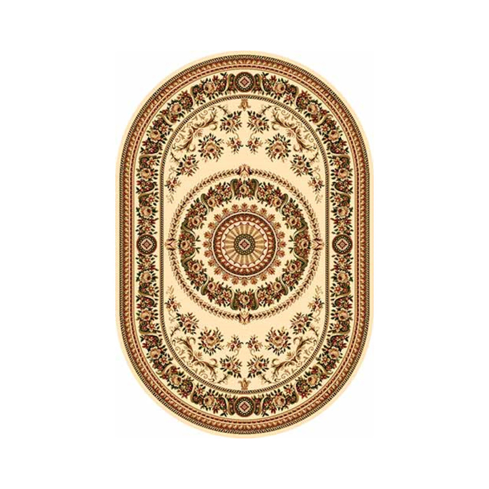 Ковер Heat-set DA VINCI 5246, 2,5*4 м, овал, CREAM