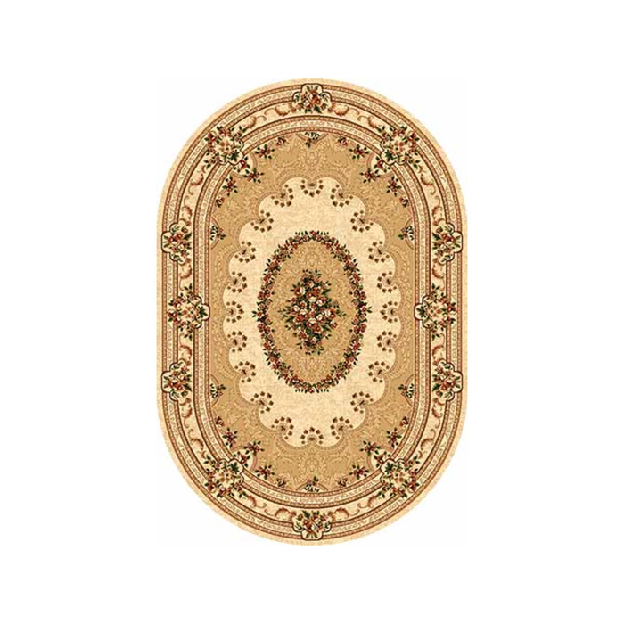 Ковер Heat-set DA VINCI 5440, 2,5*4 м, овал, CREAM