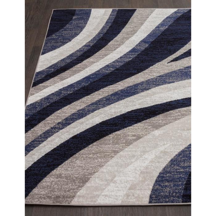 Ковёр БЦФ ПП SILVER d234, 4*5,7 м, прямоугольный, GRAY-BLUE