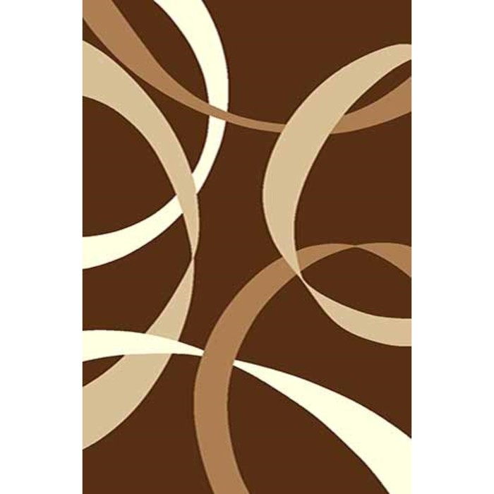 Ковёр Фризе ПП SUNRISE v801, 1,5*3 м, прямоугольный, BROWN