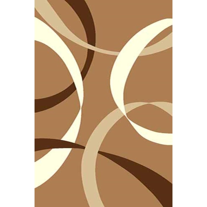 Ковёр Фризе ПП SUNRISE v801, 1*4 м, прямоугольный, MUSTARD