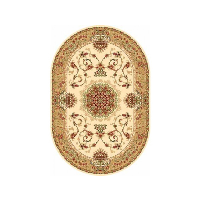 Ковёр Heat-Set IZMIR d037, 2*4 м, овал, CREAM
