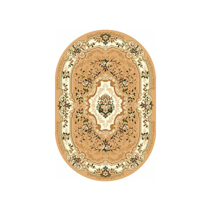 Ковёр БЦФ ПП LAGUNA d017, 1*2 м, овал, BEIGE