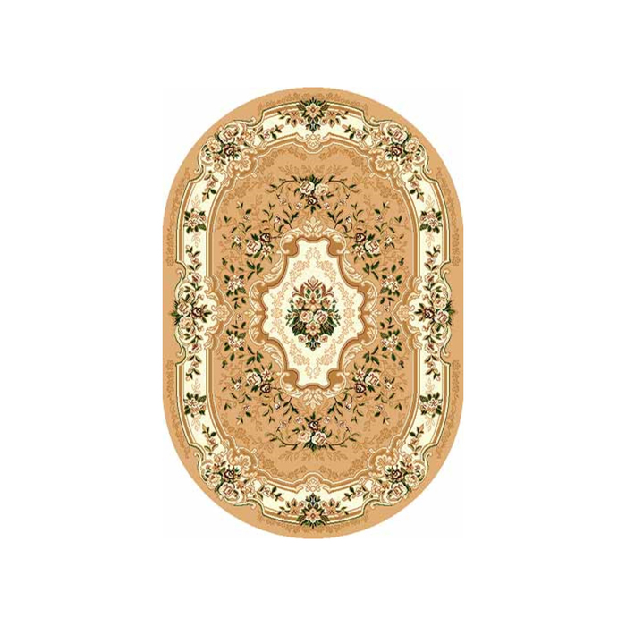 Ковёр БЦФ ПП LAGUNA d017, 2*3,5 м, овал, BEIGE