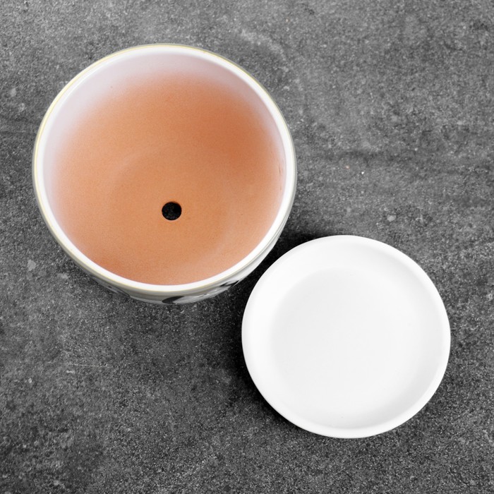 Горшок цветочный Лотос Белый 0,4