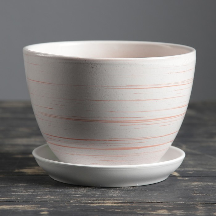 Горшок цветочный Тюльпан красный 1,65 л