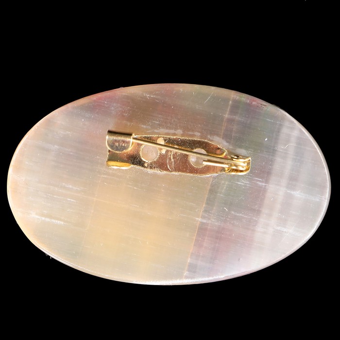 Брошь «Розы», 2,8х4,5 см, селенит