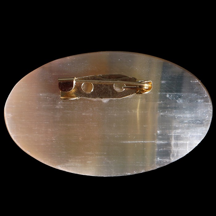 Брошь «Цветы», 2,8х4,5 см, селенит